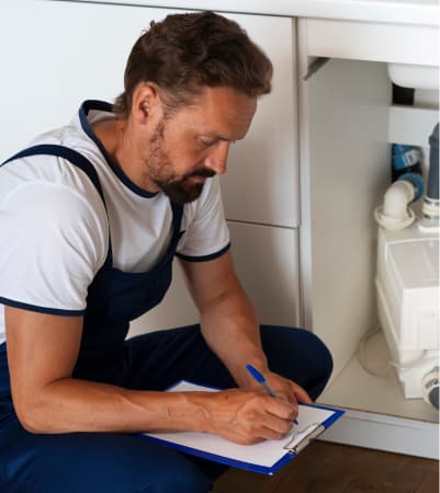 Сантехник выставляет акт