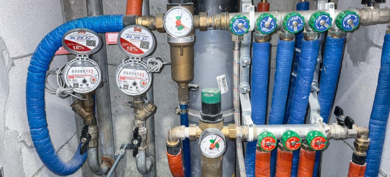 Установленные счетчики МС-15У в узле